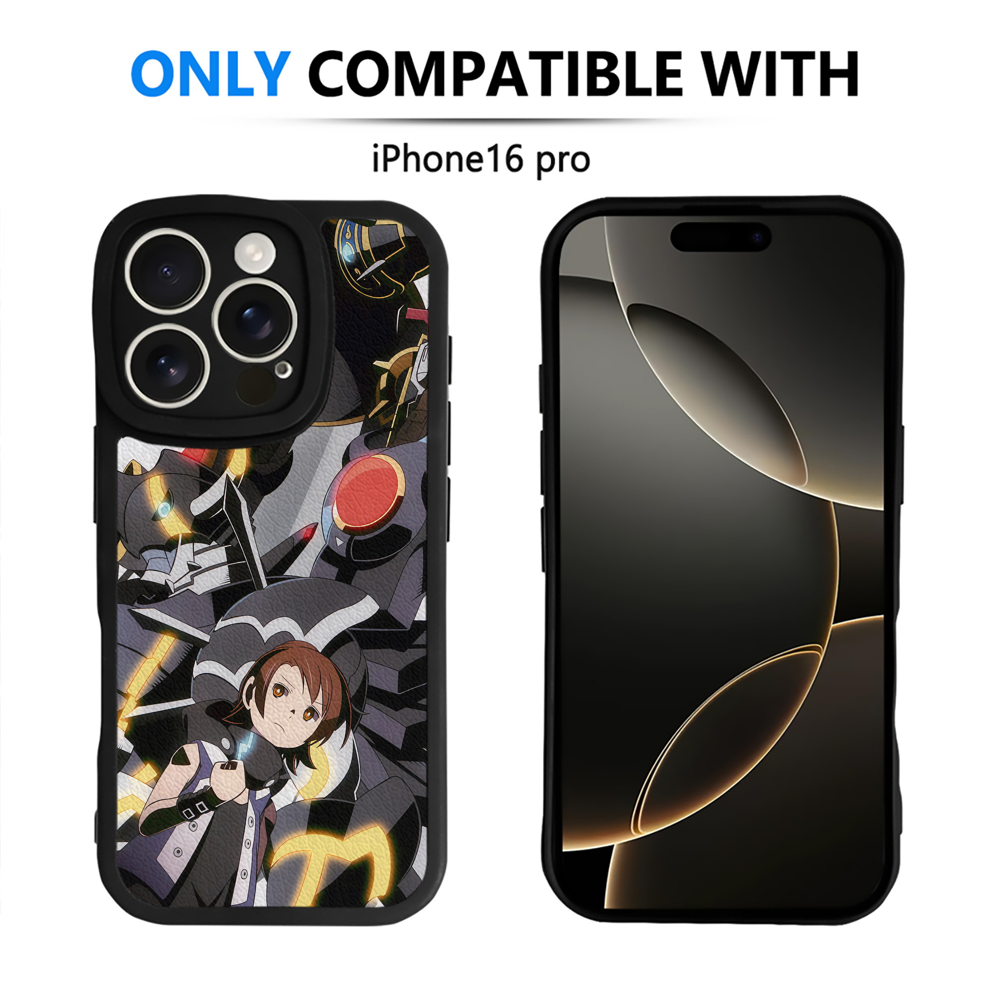 （画像用） Digimon デジタルモンスター/デジモン 【iPhone 16シリーズ対応】シリコンスマホケース（レザー調） 材質：シリコン